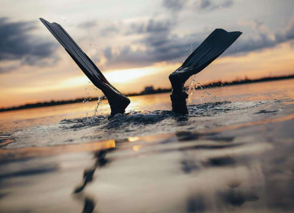 Snorkeling fins