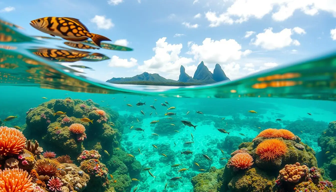 snorkeling in bora bora